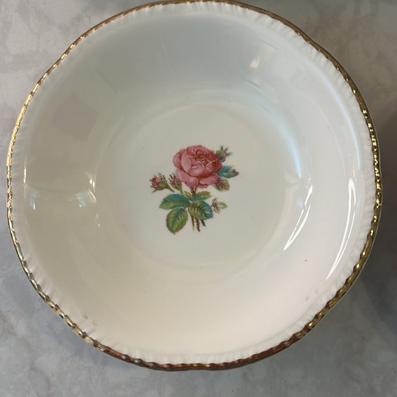 Vintage MCM Homer Laughlin Calirose set of six dessert bowls luncheon bowls USA - Picture 2 of 8